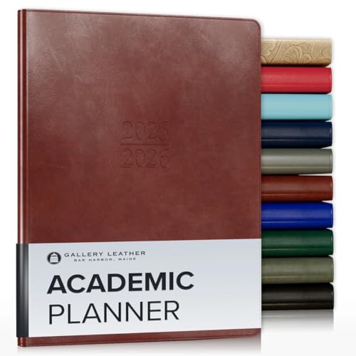 Gallery Leather Academic Planner (Tan)