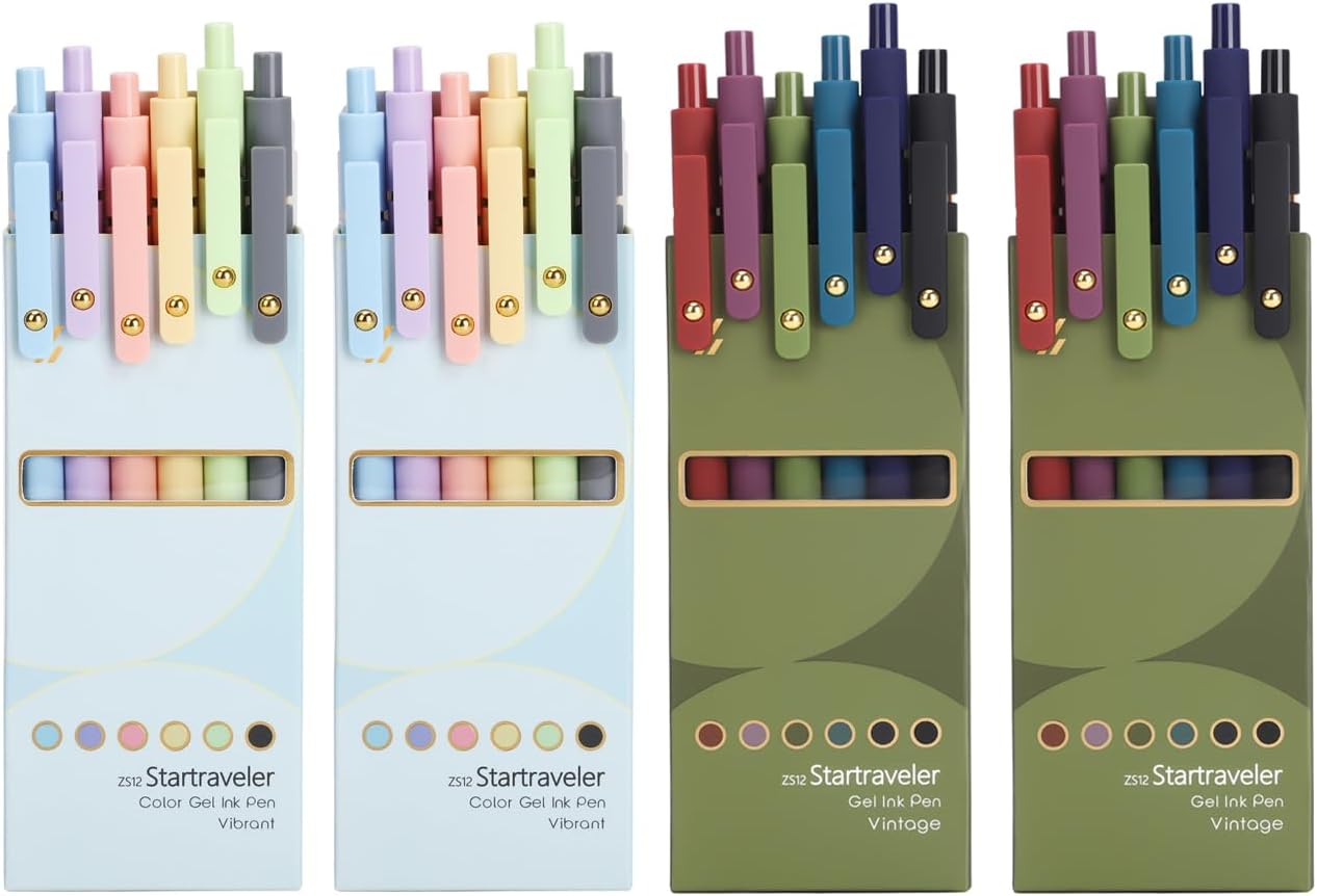 FIOVER Colored Gel Pens (24)