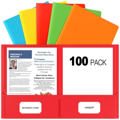 HABGP Two Pocket Folders (100)
