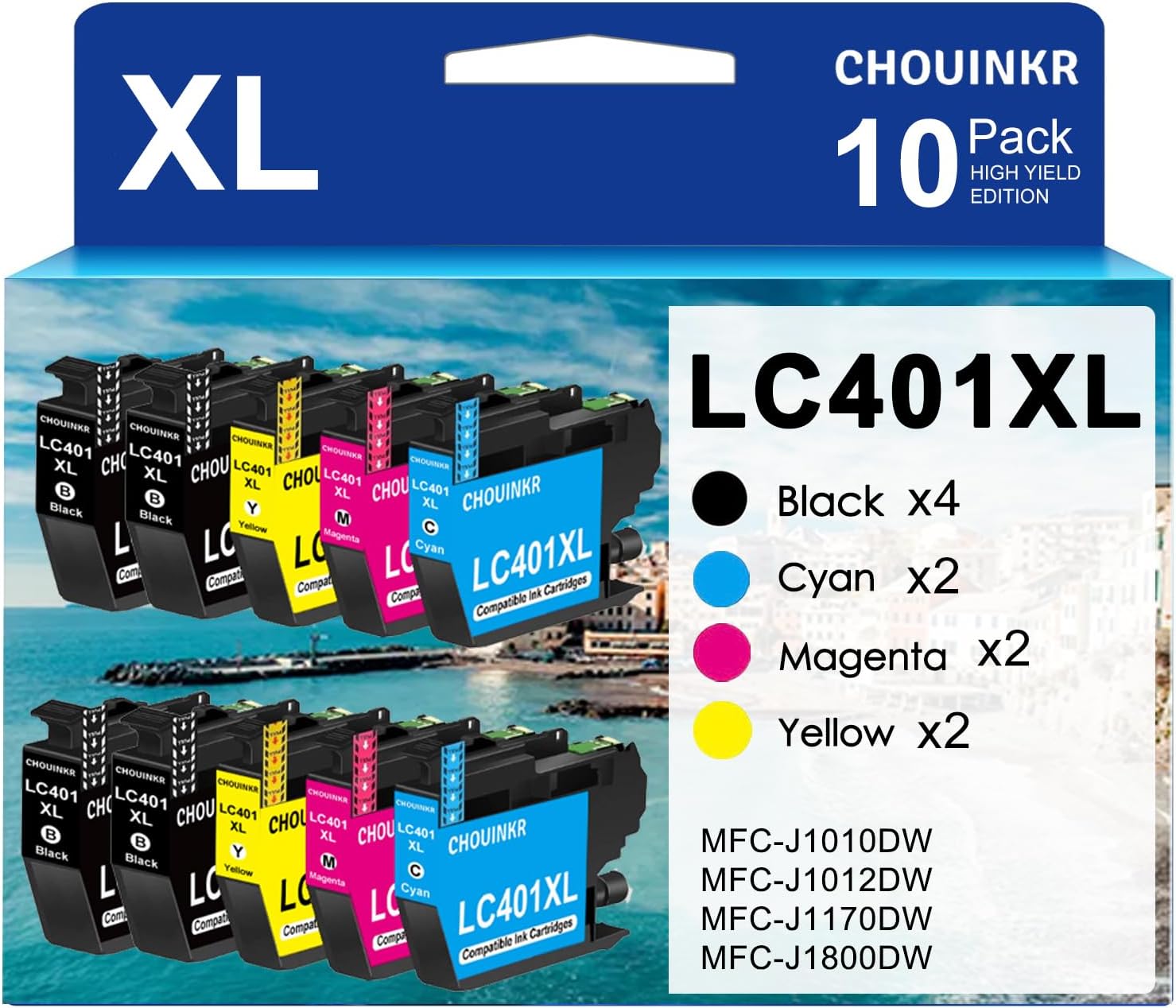 CHOUINKR LC401XL 10-Pack