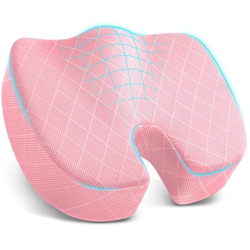 TushGuard Coccyx Memory Foam Cushion (Pink)