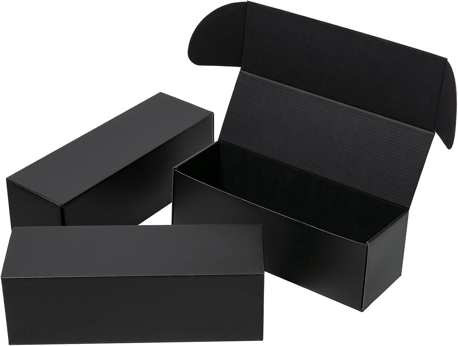 Timirog Black Shipping Boxes 12x4x4