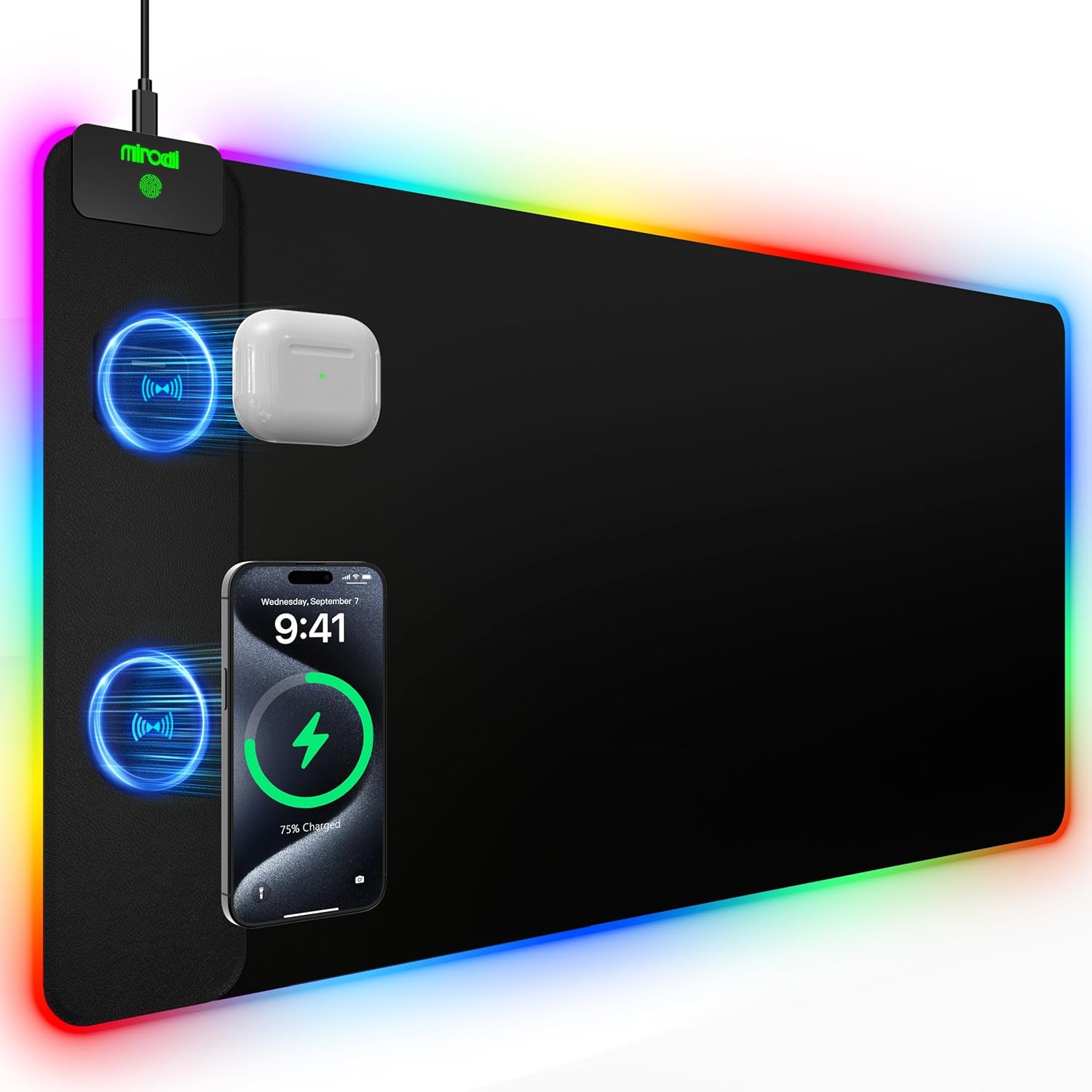 Miroddi Magnetic Charging Mouse Pad