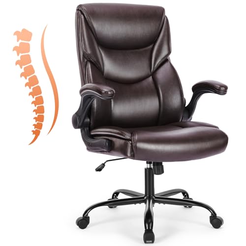 Sweetcrispy Computer Gaming Chair (Dark Brown)