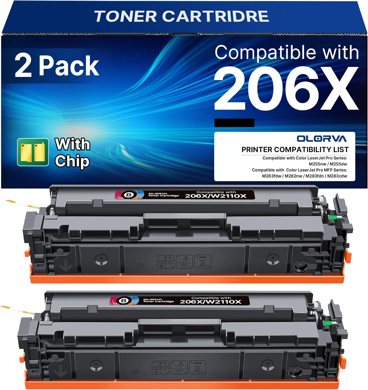 OLORVA 206X Black (2-Pack)