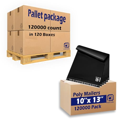 POLYSELLS 10x13 Black Poly Mailers