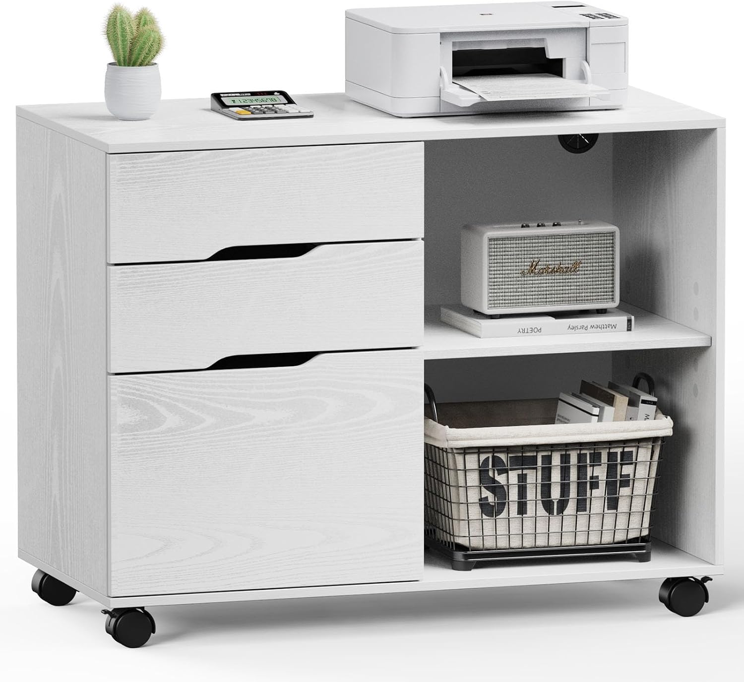 DUMOS 3-Drawer (White)