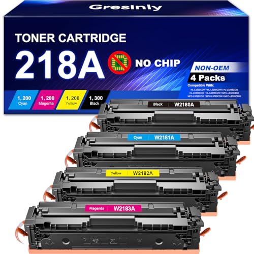 218A 218X Toner Cartridges 4 Pack