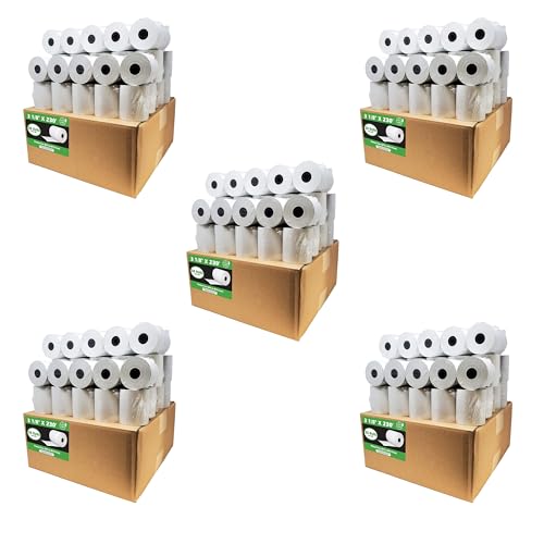 Phenol Free Thermal Paper (500 Rolls) 3 1/8 x 230 Receipt Rolls fits all Clover POS Cash Register Printers, Star Micronics SCP700 TSP100 TSP300 TSP400 (BPA & BPS Free) from BuyRegisterRolls